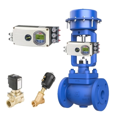 Lo mismo que la válvula de control de Spirax Sarco, la válvula Bithermo con posicionador Fisher ABB y la válvula de solenoides Burkert.