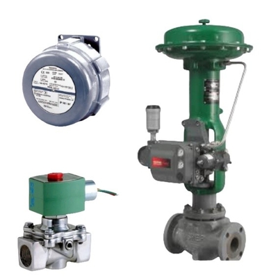 Válvula de control Fisher DVC6200 y válvula de solenoide Asco y otras partes de válvula en stock para la venta