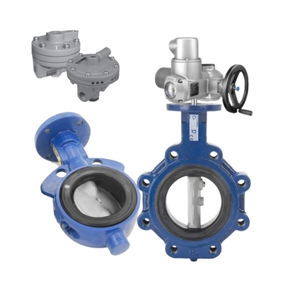 Valvas de control eléctricas con válvula de mariposa Keystone F990/F920 y Masoneilan BR200 con actuador eléctrico AUMA para tuberías
