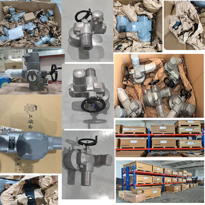 Auma SA Actuador eléctrico y control AM con válvula de control de válvula de bola para regulador de gas natural chino