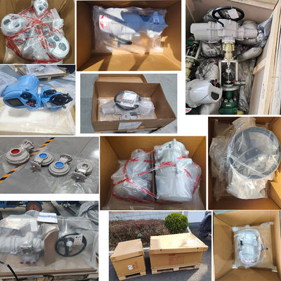 Válvula mariposa de gran diámetro con actuador eléctrico rotor IQ3 y caja de engranajes IB