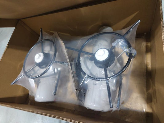 Válvula mariposa de gran diámetro con actuador eléctrico rotor IQ3 y caja de engranajes IB