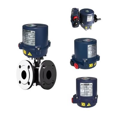 Válvula de control de marca china Válvula de bola con actuador de ROM de rotor eléctrico