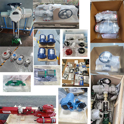 Válvula de control de marca china Válvula de bola con actuador de ROM de rotor eléctrico