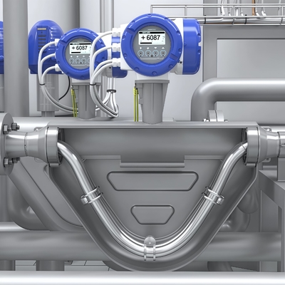 Medidores de flujo de Coriolis Krohne OPTIMASS 1400 Dispositivos de medición de flujo de líquidos y gases Medidores de flujo de masa de Coriolis para control de procesos
