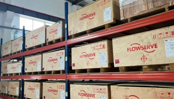 Válvulas de control de ángulo de agua gris chinas con posicionador digital neumático Logix 3200 MD de Flowserver USA