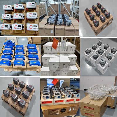 Válvulas de control de ángulo de agua gris chinas con posicionador digital neumático Logix 3200 MD de Flowserver USA