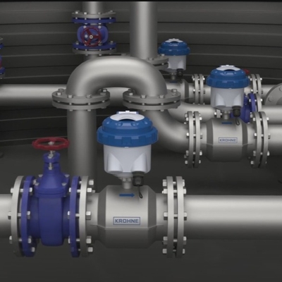 Medidor de flujo Krohne WATERFLUX 3070 Medidor de flujo electromagnético para control de agua