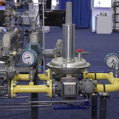 Válvula de control de presión de petróleo y gas Regulador de presión de gas de operación directa Fisher