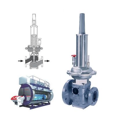 Válvula de control de presión de petróleo y gas Regulador de presión de gas de operación directa Fisher