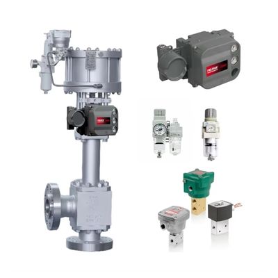 Válvulas de control de alta presión chinas con posicionador de válvula DVC6200 SIS Fisher, filtro regulador SMC AW30, válvula solenoide ASCO 8327