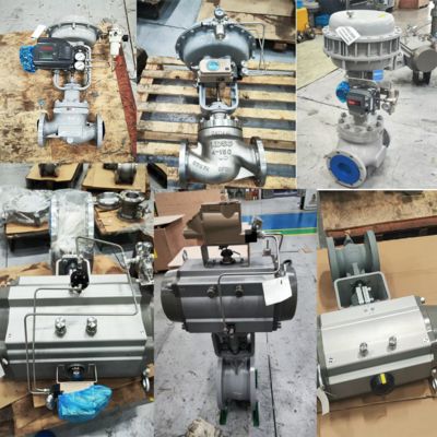 Válvula de control china con actuadores neumáticos KTM AW AWN Y KOSO EPA800 EPB 800 EPC800 posicionador de válvula y regulador de filtros Fisher 67cfr