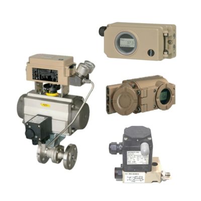 Válvula de bola de control neumático chino con Samson 3730 3731 posicionador de válvula y 3963 válvula de solenoide con stock