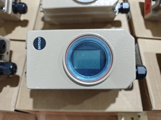 Válvula de bola de control neumático chino con Samson 3730 3731 posicionador de válvula y 3963 válvula de solenoide con stock
