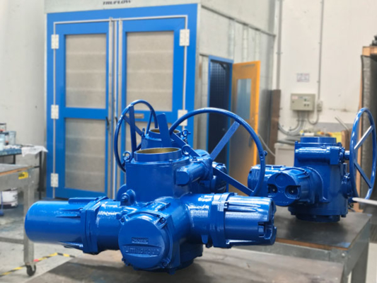 Tratamiento de agua de GNL Actuador eléctrico inteligente Industrial válvula de mariposa eléctrica triple excéntrica