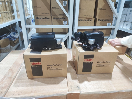 Válvulas neumáticas de bola con el posicionador inteligente inteligente de la serie TS800/TS805 de Tissin original de Corea y el regulador de filtros SMC AW20