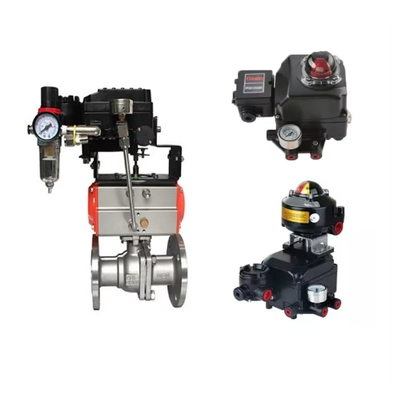 Valvas de bolas con posicionador electro-pneumático original Tissin TS600 con interruptor de límite y regulador de filtros IMI NORGREN B64G