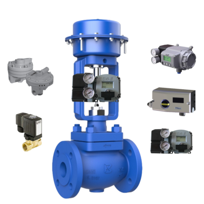 Nueva válvula de control neumática Spirax Sarco y posicionador Masoneilan SVI2/SVI1000 y otras piezas de válvulas BR200/BR400 y válvula solenoide Burkert