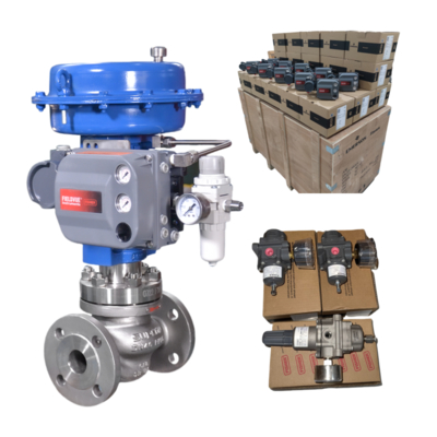 Emerson ASCO válvula de solenoide con Fisher DVC6200 doble acción con retroalimentación controlador de válvula digital posicionador con válvula de control chino