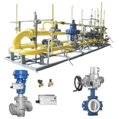 Valvula de mariposa sentada resistente de propósito general Valvula clave y posicionador Azbil