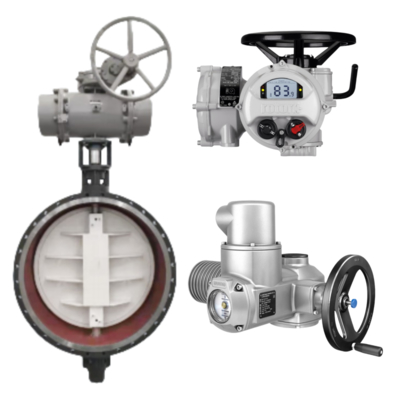 Actuador eléctrico Rotork IQ Serials con cuerpo de válvulas de control como actuador de válvula eléctrica Rotork Actuador eléctrico para proyecto de tratamiento de agua