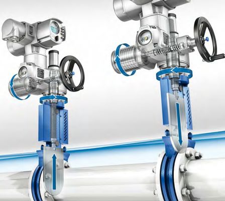 Actuador de válvulas eléctricas AUMA SA+GS con caja de cambios de 34-13500Nm de par