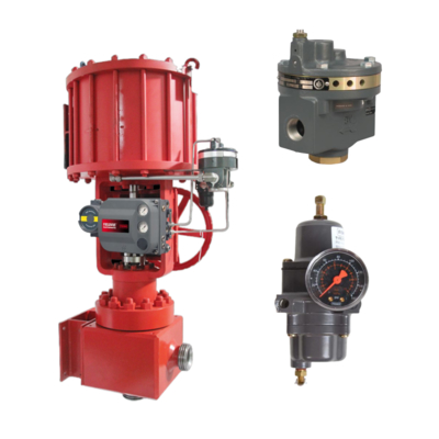Aumentador de volumen de la serie Fisher 2625 con conexión NPT 3/4