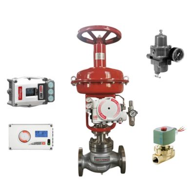 Válvula de control neumática y regulador Fisher de stock nuevo y posicionador de válvula FLOWSERVE 3200MD 520MD 3800MD