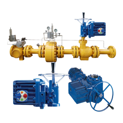 Proveedor Regulador de presión de gas natural Deslizamiento personalizado de flujo, servidor de flujo, actuador de válvula eléctrica a prueba de explosiones de múltiples giros
