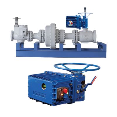 Proveedor Regulador de presión de gas natural Deslizamiento personalizado de flujo, servidor de flujo, actuador de válvula eléctrica a prueba de explosiones de múltiples giros