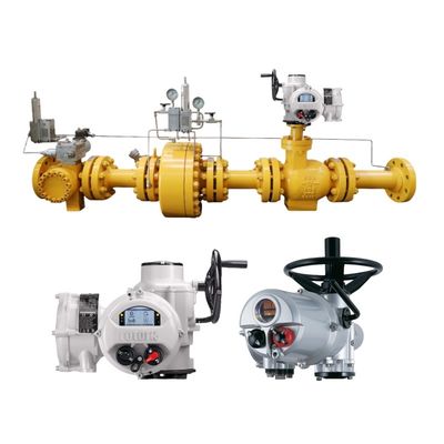 Actuadores eléctricos para válvulas Rotork IQ IQT multivuelta/cuarto de vuelta, control de flujo, China, skid regulador de gas natural
