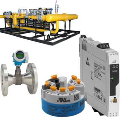 Endress+Hauser Proline Prowirl O 200 medidor de caudal de vórtice y transmisor de temperatura ITEMP TMT82 HART 7 con conjunto de válvulas de control de caudal