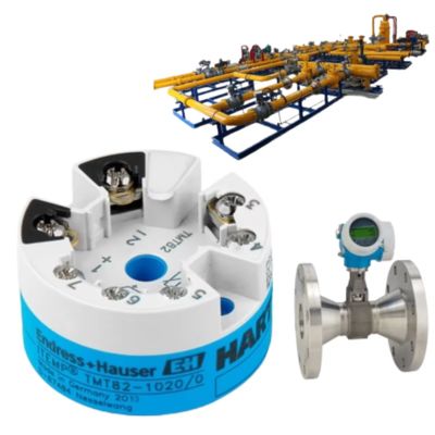 Endress+Hauser Proline Prowirl O 200 medidor de caudal de vórtice y transmisor de temperatura ITEMP TMT82 HART 7 con conjunto de válvulas de control de caudal