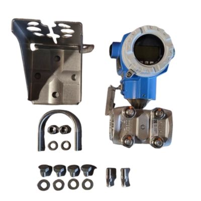 Estación de reducción de presión y temperatura equipada con un medidor de flujo de vórtices Proline Prowirl R200 Endress+Hauser Deltabar y un transmisor de presión PMD75B.