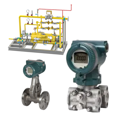 Sistema de control de presión/flujo equipado con un medidor de flujo de vórtice de la serie Yokogawa VY y un transmisor multivariable de la serie EJX 910A