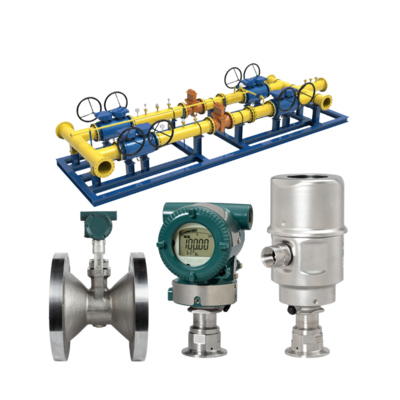 Estación de refrigeración a presión reducida equipada con medidor de caudal de vórtices de la serie Yokogawa VY y transmisor de presión sanitario EJAC60E
