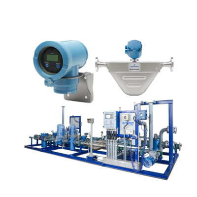 Estación reductora de presión y desupercalentamiento con un medidor de flujo Coriolis Micro Motion F100A y transmisor integral 1700 | 2700