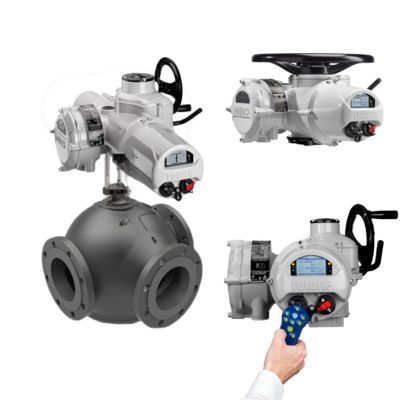 Válvulas accionadas eléctricamente Rotork de acero inoxidable Válvulas de bola con actuador eléctrico Válvula de control de flujo