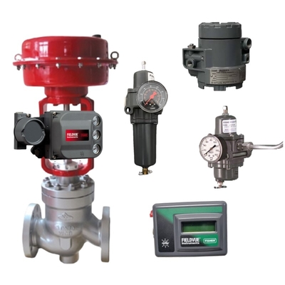 Válvula de control con convertidor Fisher 846 I/P y posicionador DVC6200 para ambientes de alta temperatura, alta presión, corrosivo y peligroso