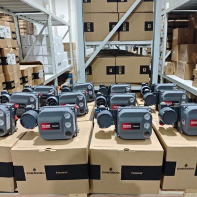 El control de la válvula neumática de Fisher DVC6200, el posicionador inteligente de la válvula y la válvula de solenoide de Buerkert tipo 5404