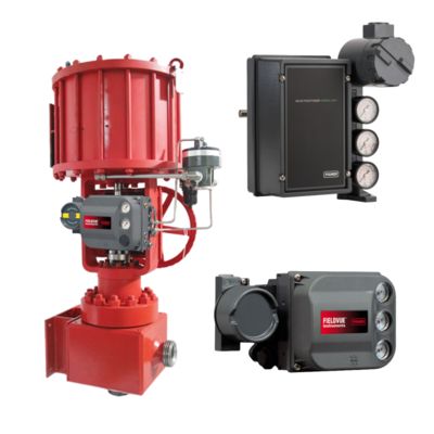 Posicionador de válvula electroneumático Fisher 3620J con Fisher DVC6200 y 3582i para sistemas de válvulas de control de 220 V