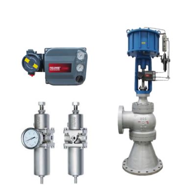 Regulador de filtro de aire comprimido Emerson Asco de acero inoxidable 342A personalizado con controlador de válvula Fisher DVC6200