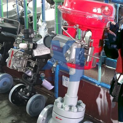 Válvula de flujo neumática con certificación EAC, válvulas de control y posicionadores de controlador de válvula digital Emerson Fisher DVC6200