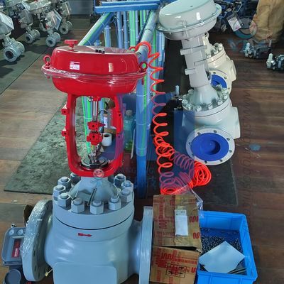 Válvula de flujo neumática con certificación EAC, válvulas de control y posicionadores de controlador de válvula digital Emerson Fisher DVC6200