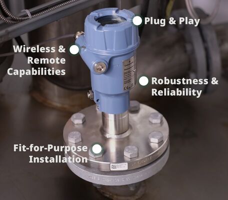 Rosemount 3408 Transmisor de nivel Radar sin contacto Fácil de usar