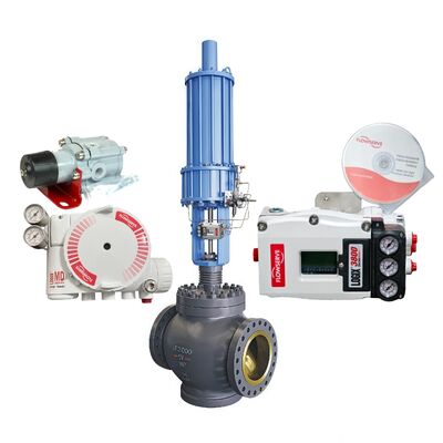 Posicionador de válvula neumática digital de stock original de dos hilos 4-20 MA Control de válvula de entrada Flowserve Logix 3200MD 3800