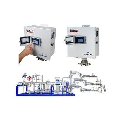Control de medición precisa de gas natural Emerson FloBoss 107 107E Regulador de flujo Flow Manager para el sector energético