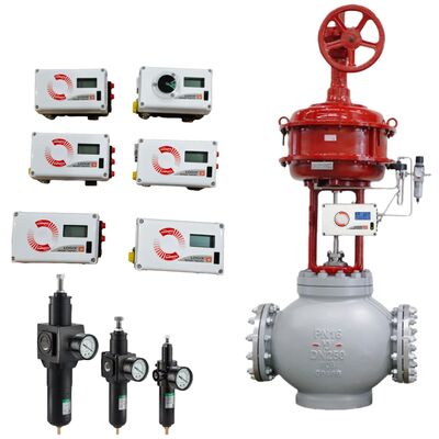 Válvula de control neumática industrial y posicionadores digitales Flowserve Logix 520MD 3200MD 3800MD Válvulas de control industrial Controlador y regulador ASCO