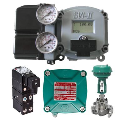 Masoneilan SVI2 AP/SVI 2 Serie SVI2AP-21113121 posicionador inteligente de válvulas y sensor de presión Rotork Fairchild T6000 + válvula solenoide ACSO, piezas originales originales, en stock.