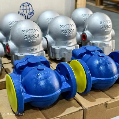 Conexión bridada FT14X FT14 FTGS14 SPIRAX SARCO Trampa de vapor con flotador de bola y caudalímetro en tubería Endress y Hauser